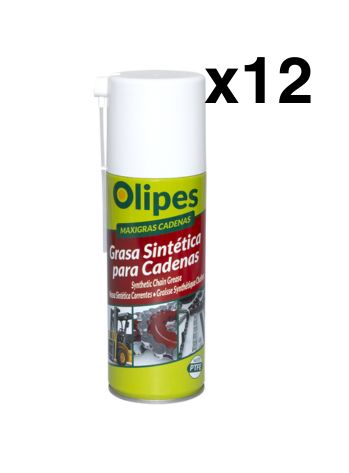 Olipes Maxigras Cadenas Spray - Grasa lubricante adhesiva para cadenas (520 ml)
